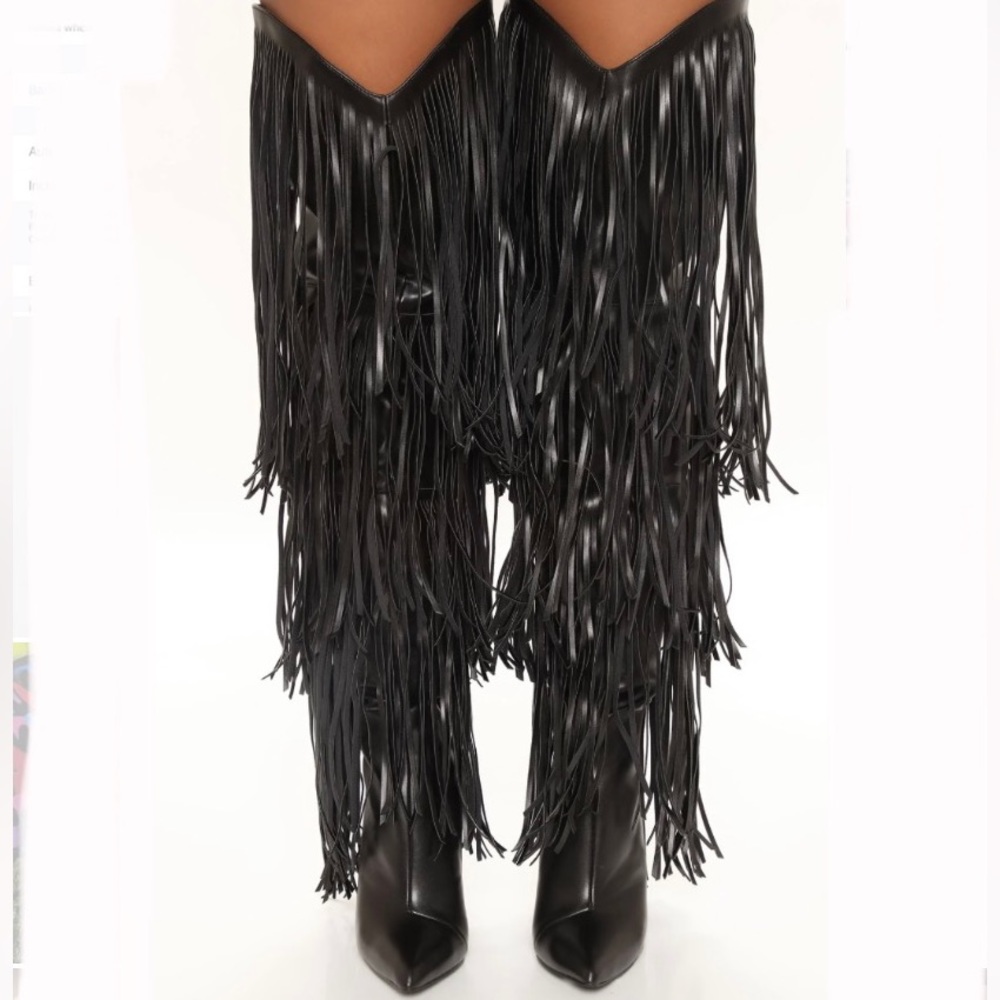 Fashion Nova Slither Over to me Knee High Boots